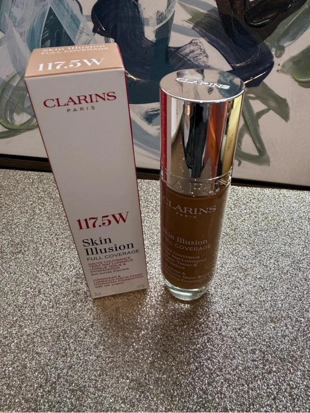 *NIB 117.5 W 1oz* CLARINS Skin Illusion Full Coverage Foundation